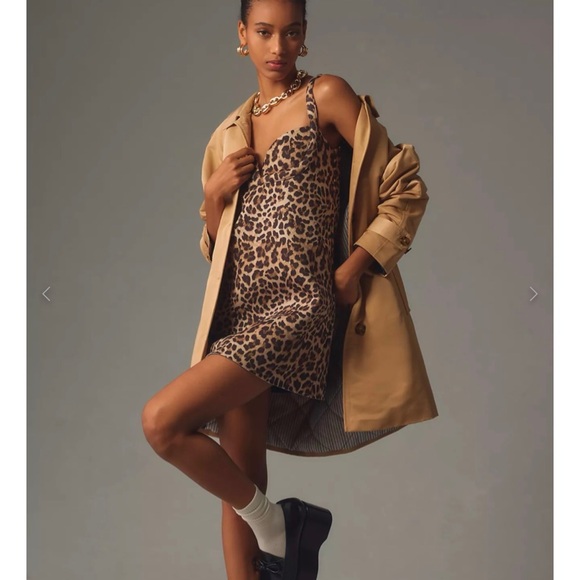 Anthropologie Dhruv kapoor Leopard mini dress - Picture 1 of 5